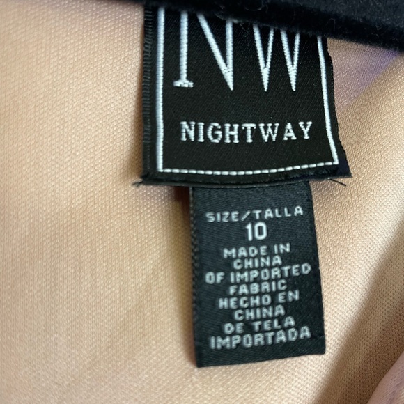 Night Way Sparkly Cocktail Evening Gown Dress Pink Size 10 - Picture 8 of 8